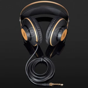 Original AKG K92 Over-Ear geschlossener Monitor Studio Stereo Kopfhörer schwarz/gold - Bild 1 von 6