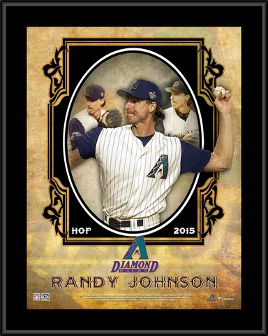 Randy Johnson Arizona Diamondbacks 10.5" x 13" Hall of Fame Sublimated Plaque Cover