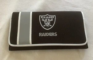 Portafoglio Las Vegas Raiders NFL nero e grigio nuovo - Foto 1 di 7