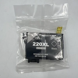 1pk 220XL T220XL Black Ink for Epson XP-320 XP-420 XP-424 WF2630 WF2650 WF2660 - Picture 1 of 4