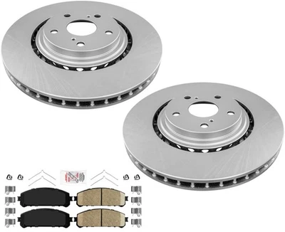 Rotores de freno de disco recubiertos delanteros pastillas de cerámica para Lexus RX350 y RX450h 2010-2015 Foto 1 de 4