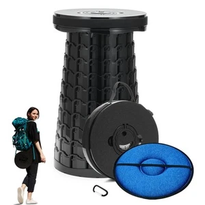 19.7” Heavy Duty Collapsible Stool with Cushion - Portable, Foldable Camping ... - Picture 1 of 6