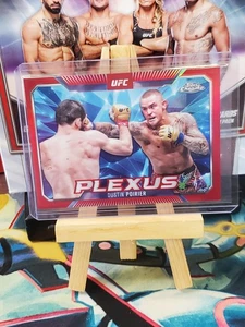 2025 Topps Chrome UFC 5/5 Dustin Poirier Red Plexus !🔥 🔥 Mint - Picture 1 of 8