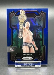 2024 Panini Prizm WWE - Blue Refractor - The Rock 86/199 - Bild 1 von 2