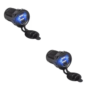 Dual Usb Car Charger Car Power Adapter Outlet Usb Car Power Adapter - Photo 1 sur 12