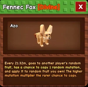 Fennec Fox | Grow a Garden | G a G | Roblox | Digital Delivery Only - Picture 1 of 1