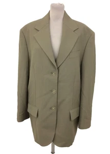 Acne Studios Women's Blazer Size 8/ EU36 Olive Oversized Wool Lightly Padded New - Picture 1 of 11