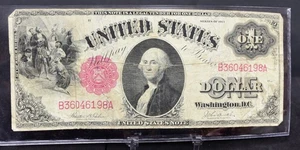 1917 Large Size $1 Legal Tender Fine (b220) - Picture 1 of 2