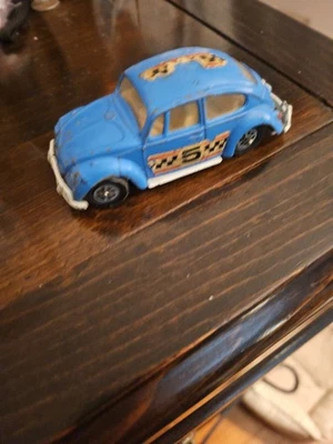  Corgi  Volkswagen Whizz Wheels 1200 Rally  1973 Lt. Blue Mettoy A 2 - Image 1 of 4