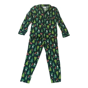 Old Navy Herren Weihnachten Pyjama MEDIUM 100% Baumwolle Flanell Herren Santa Pyjama Set - Bild 1 von 13