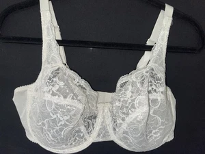 Lunaire Bra SZ 38DD Full Bust Off White Lace Underwire Sexy - Picture 1 of 5