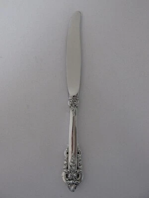 Cuchillo de cena Wallace 1941 "Grand Baroque" de plata esterlina (mango de ley) Foto 1 de 4