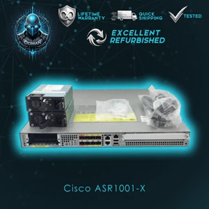 CISCO ASR1001-X 6-Port Gigabit SFP Router 8GB DRAM ASR1001X/K9 Dual AC-Warranty - Picture 1 of 2