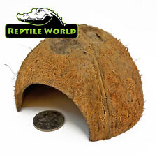 Reptile World Coconut Dome Hide - Terrarium & Vivariuim Decor - Lizard, Frog