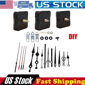 DIY Wall Clock Movement Mechanism Battery Operated Repair Replacement Parts Kit - Picture 1 of 14