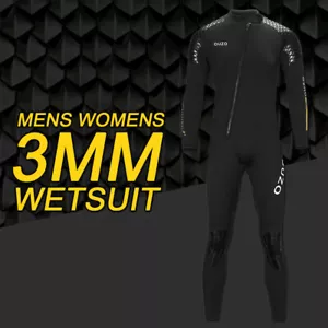 3MM Neoprene Wetsuit Scuba Diving Suit Full Long Sleeve Surfing Suits Swimwear - Picture 1 of 12