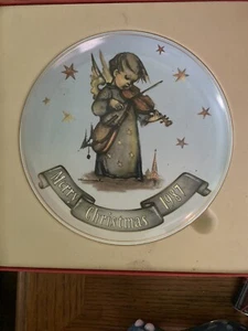 M.J. Hummel Merry Christmas Celestial Musician Collectors Plate 1987 NEW IN BOX - Picture 1 of 24