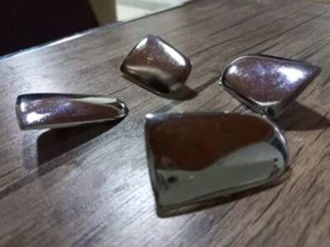 BMW E21, E12, E24 CHROME INTERIOR DOOR ARMREST BOLT COVER, NEW, FREE SHIPPING - Picture 1 of 10
