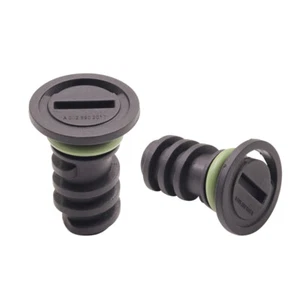 Tapón de drenaje de aceite de motor automático para automóvil 2 piezas para Mercedes-Benz C63 AMG S 0029902017 negro - Imagen 1 de 6