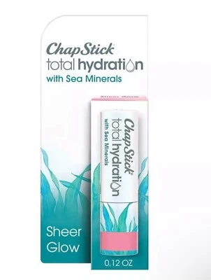 Бальзам для губ Chapstick Total Hydration Sea Minerals - 0,12 унции (чистое свечение) - Изображение 1 из 4