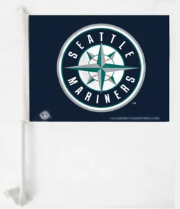MLB SEATTLE MARINERS Heavy Duty  CAR FLAG - Picture 1 of 1
