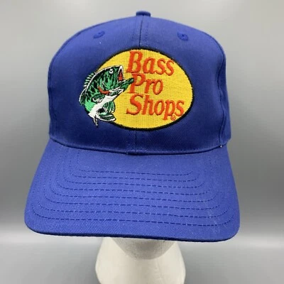Sombrero de pesca azul Bass Pro Shops años 90 hecho en Taiwán Foto 1 de 4