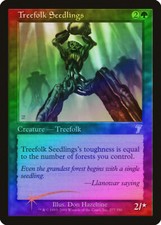 Treefolk Seedlings FOIL 7th Edition HEAVILY PLD Green Uncommon MTG CARD ABUGames