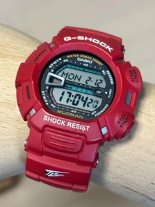 RARE G-SHOCK G-9000TLC TOYOTA LAND CRUISER Matte Red Rally USED No BOX WATCH - Picture 1 of 10
