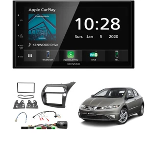 Honda Civic 2006-2011 6,8" Android Auto/CarPlay DAB + Bluetooth GPS Stereo Bildschirm - Bild 1 von 1