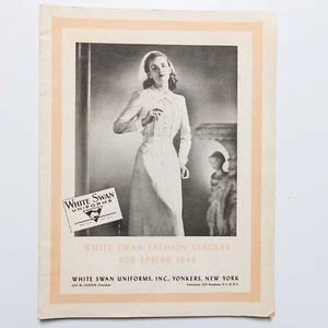 White Swan Uniforms Fashion Nurses Uniform Dresses Catalog 1948 - Picture 1 of 11