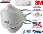3M 9205+ AURA N95 NIOSH Disposable Particulate Protective Respirator FACE MASKS