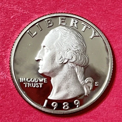 1989 S Washington Quarter BRILLIANT GEM DEEP CAMEO PROOF Cover