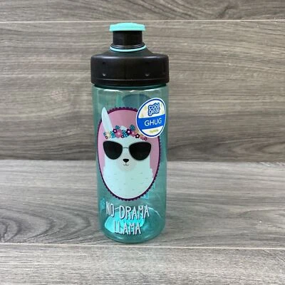 No Drama Llama Cool Gear 16 oz. Water Bottle BPA Free BLUE - Image 1 of 4