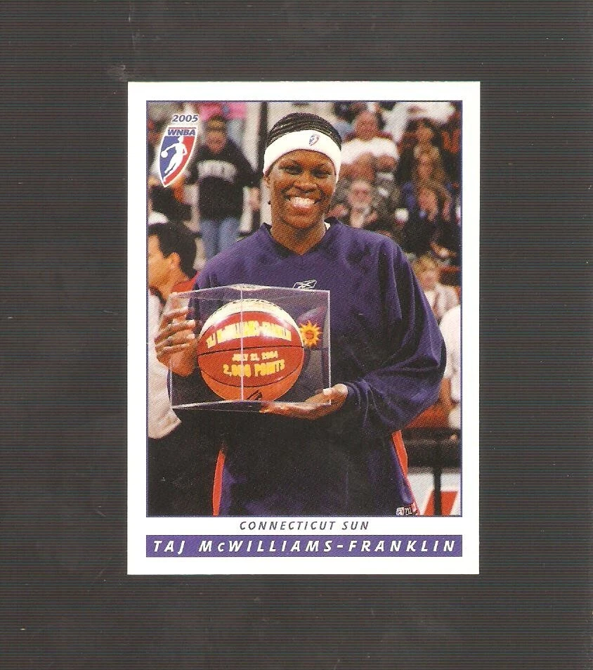 taj mcwiliams  2005 wnba base card,st edards,connecticut sun #42 - Image 1 of 1