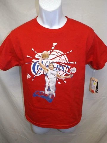 New Los Angeles Clippers Blake Griffin #32 Adidas Youth M Medium 10/12 Red Shirt Cover