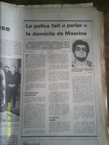 MESRINE SON EXECUTION DERNIER MESSAGE L AFFAIRE LELIEVRE 1979 - Imagen 1 de 4
