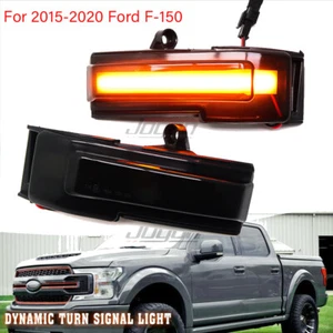 2015-2020 For Ford F-150 F150 Raptor LED Dynamic Side Mirror Turn Signal Lights - Picture 1 of 10
