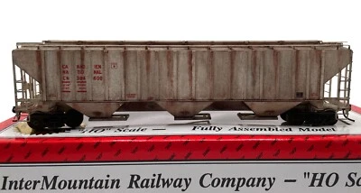 HO INTERMOUNTAIN PACIFIC WESTERN RAIL SYSTEM 1043F GRAIN HOPPER CN WEATHERED - Image 1 of 4