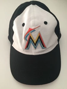 New Era Miami Marlins Childs Hat Adjustable Baseball Cap Black White - Picture 1 of 10