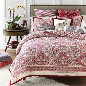 $260 Sky Zophia Cotton 3 Piece Full/Queen Comforter Cover Set W/2 Pillowshams - Picture 1 of 3