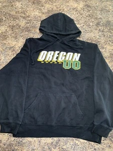Oregon Ducks Sweatshirt Hoodie Pullover Mens XL Black Green Yellow UO-RARE! - Picture 1 of 14