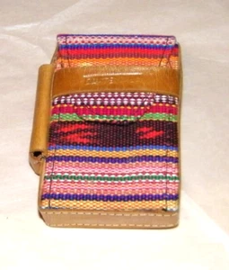 Hand Made Leather Stitched w/Belt Loop Case Fit Cigarette Pack Made in Guatemala - Picture 1 of 5