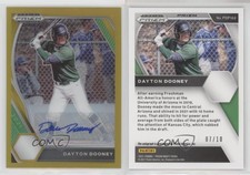 2021 Panini Prizm Draft Picks Gold Prizm Auto /10 Dayton Dooney #PDP169 Auto