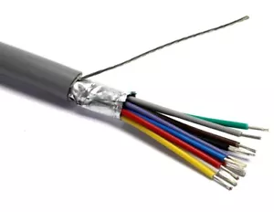 Cable de datos IVA INC AURA 2410COFV 24AWG 10 núcleos F/SCR LSOH 100m, GRIS - Imagen 1 de 4