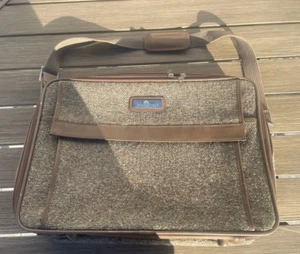 VTG 90'S JORDACHE SOLID TWEED CROSSBODY TRAVEL MESSENGER BAG LINED - Picture 1 of 10