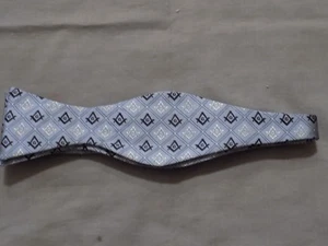 Master Mason Bow Tie Masonic Square Compass Gray Black Formal Wedding Tuxedo NEW - Picture 1 of 3
