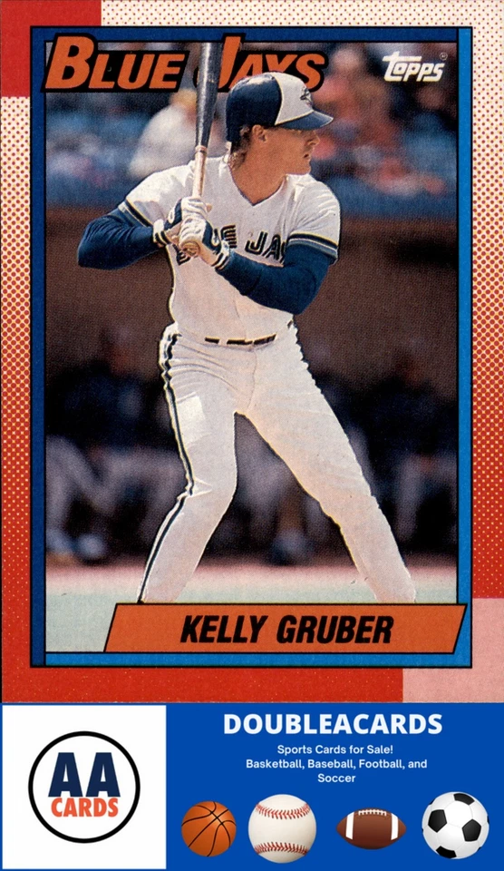 1990  Topps #505 Kelly Gruber  Toronto Blue Jays - Image 1 of 1
