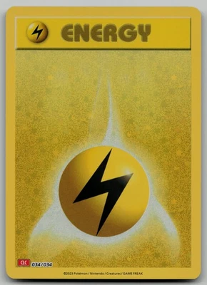 Basic Lightning Energy Classic Collection Trading Card Game Classic 034/034 NM - Image 1 of 2