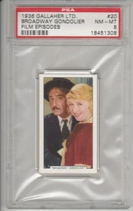 Gallaher Ltd. 1936 Broadway Gondolier Warner Brothers film episode, card # 20 - Picture 1 of 2