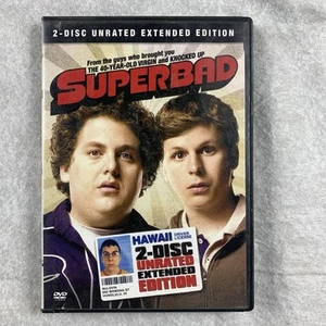 Superbad DVD 2007 2-Disc Set, Special Edition Unrated Extended Cut Tested Works - Picture 1 of 9